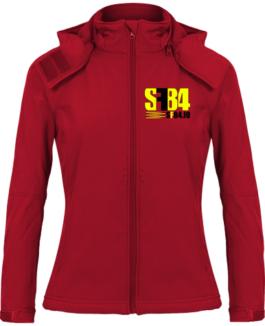 Veste Softshell à Capuche Femme Team SF84 Rouge Scuderia
