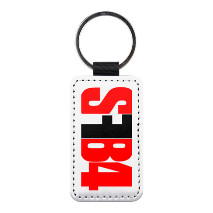 Porte-clés en cuir synthétique rectangulaire Team SF84