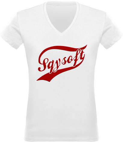 T-shirt Col V Femme 180 gr Recto