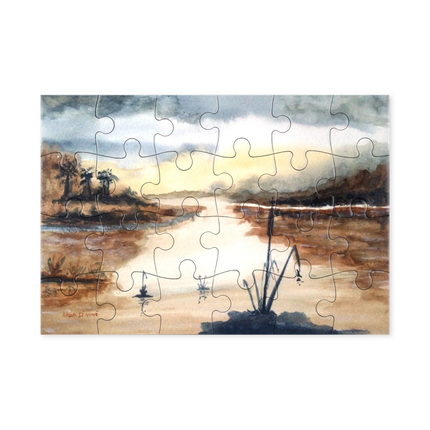 Puzzles format carte postal 24 pièces