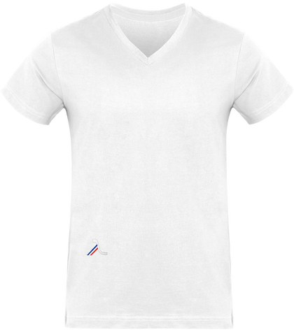 Tee-shirt col v H 100% coton Lambda