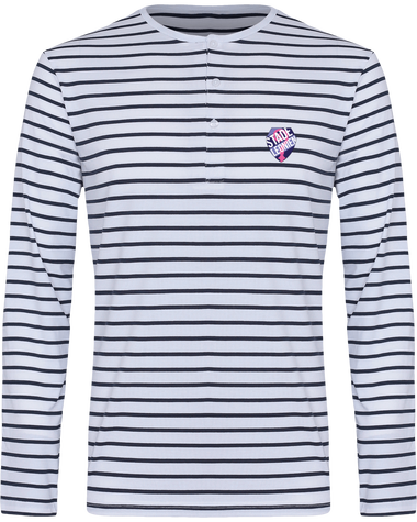 HOMME - Marinière col rond & manches retroussables