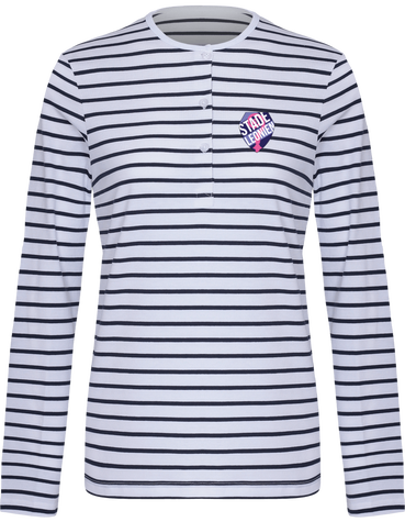 FEMME - Marinière col rond & manches retroussables