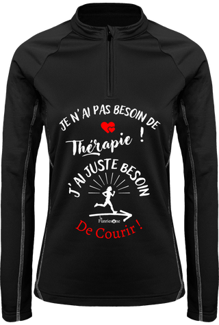 Sweat Running 1/4 Zippé Femme 