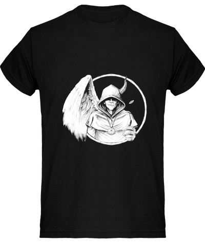 T-shirt Homme Prométhée Imbolc 2022 motif blanc sur fond noir