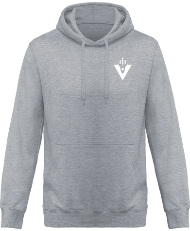Sweat à capuche logo blanc