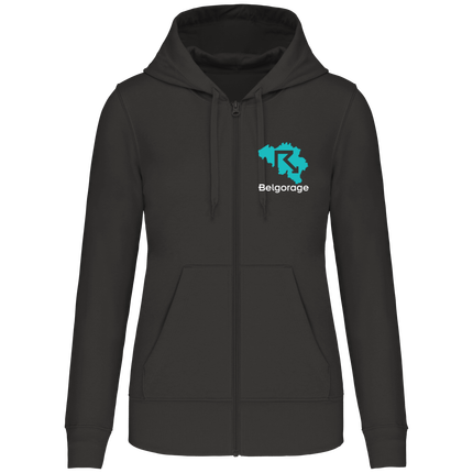 Sweat-shirt à capuche écoresponsable Zippé femme