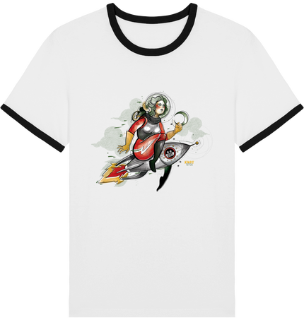 T-shirt Unisex Blanc, Knott - Lady Stardust