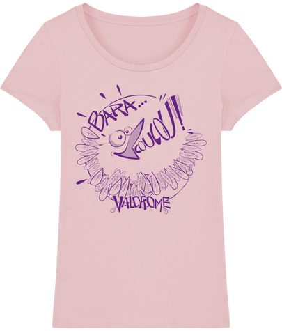 Tshirt Femme bio Baracoucou violet 150gr