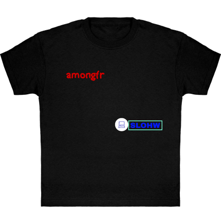 slohw T-shirt enfants noir