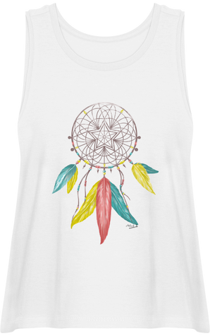 Débardeur court femme illustration attrape-rêve