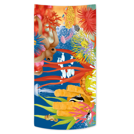 Serviette de plage illustration récif