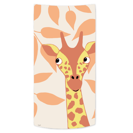 Serviette de plage illustration girafe