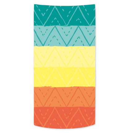 Serviette de plage multicolore