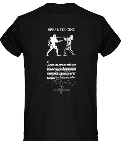 Spear Fencing Shirt Unisex Black