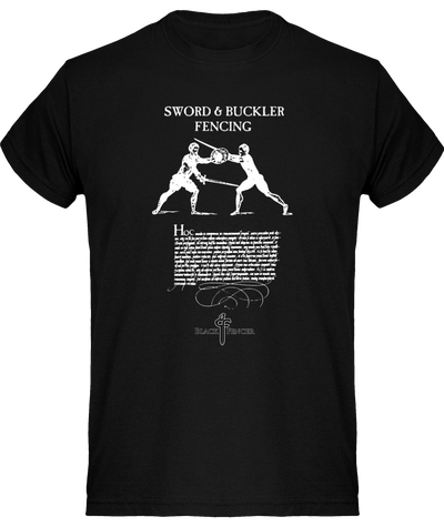 Sword & Buckler Fencing Shirt Unisex Black