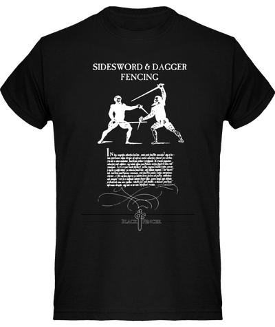 Sidesword & Dagger Fencing Shirt Unisex Black