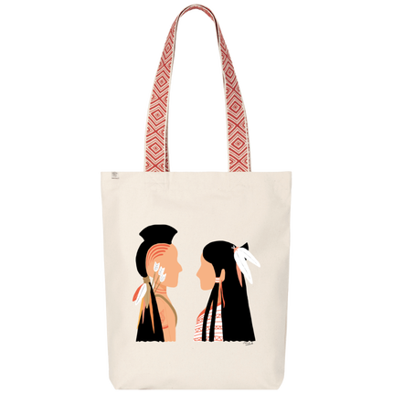 Sac recyclé style ethnique motif indiens