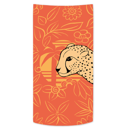 Serviette motif guépard