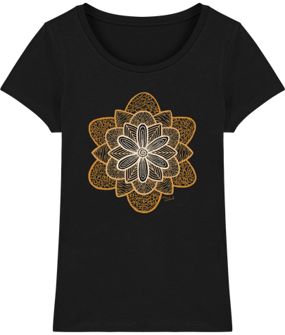 T-shirt bio femme motif mandala