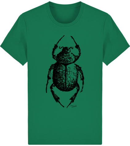 T-shirt bio homme motif scarabée