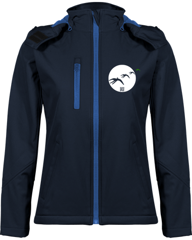 Veste Softshell Femme à Capuche Contrastée - VOLVER