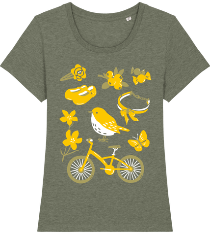 T-shirt Femme Mon trésor - jaune