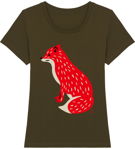 T-shirt Femme Kitsune à la fraise