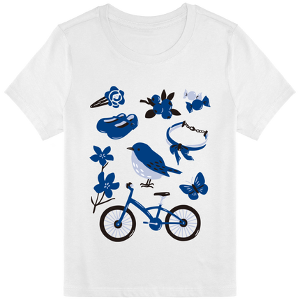 T-shirt Enfant Bio Mon trésor - bleu