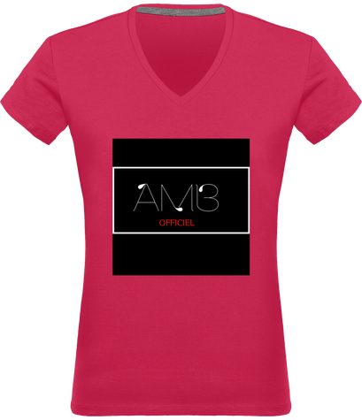 T-shirt Col V Femme 180 gr 