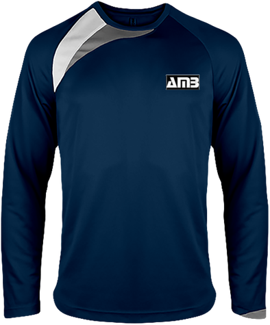 T-shirt Sport Manches Longues Tricolore 100% polyester (AMB) 
