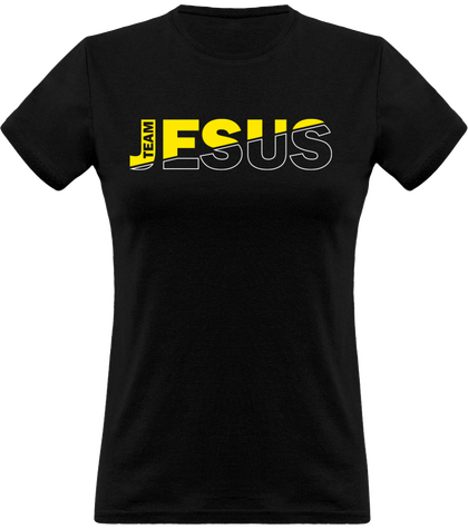 T-Shirt femme - TEAM JESUS Jaune