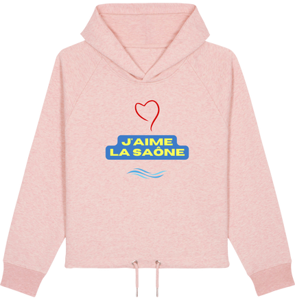 BOWER - Sweat Femme court à capuche avec cordon