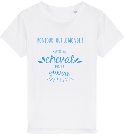 Tee Shirt Enfant Faites du Cheval