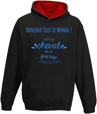 Sweet à capuche enfant Faites du Cheval