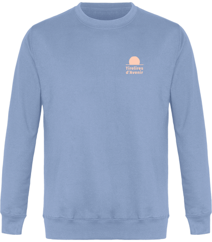 Sweat-Shirt Col Rond - Logo Rose brodé - Choix multicolores