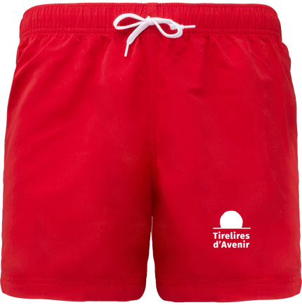Short de Bain - Logo Blanc Brodé - Choix multicolores