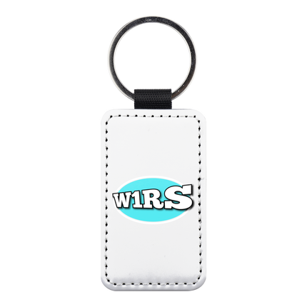 Porte-clés en cuir synthétique rectangulaire