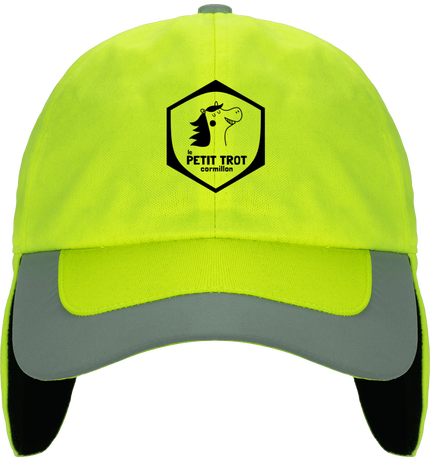 Casquette fluo ridicule mais chaude