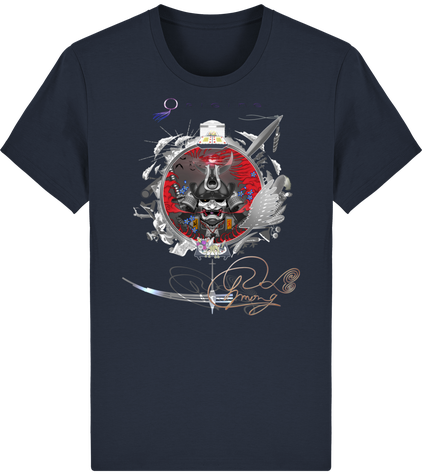 Origine Hmong Inspiration Samourai bleu/rouge