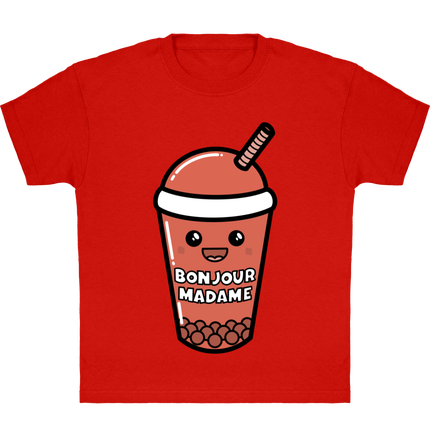 T-Shirt Enfant Bubble Tea Red