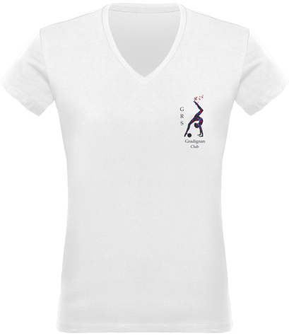 T-shirt col V Femme