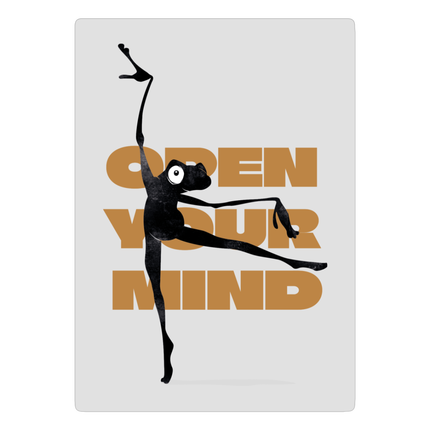 OPEN YOUR MIND - PANNEAU ALU DECO