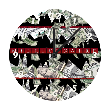 Horloge Murale Ronde 20cm Millionnaire