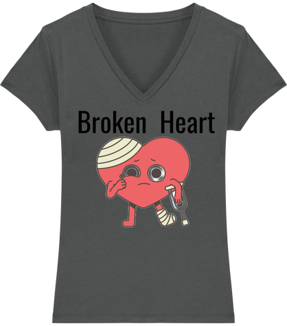 Tshirt col en V broken heart