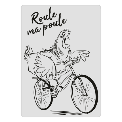 ROULE MA POULE - PANNEAU ALU DECO