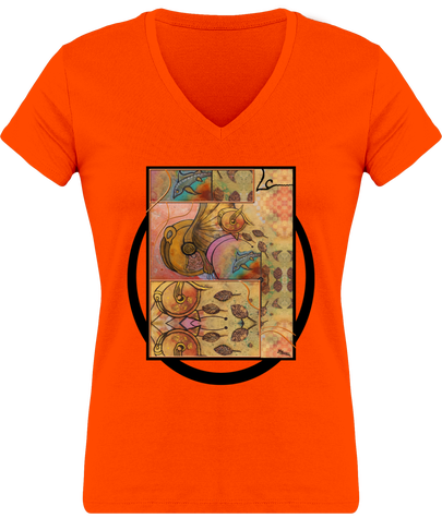 Linda Cluster - Golden Falling Leaves and animals