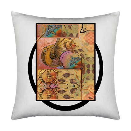 Linda Cluster - Golden Falling Leaves and animals