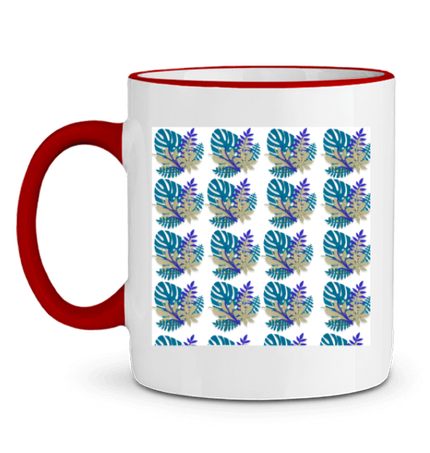 tasse colorée motif nature