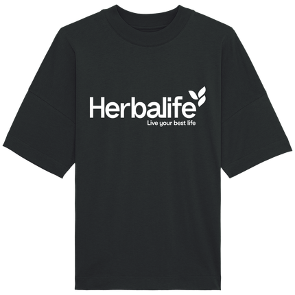 T SHIRT OVERSIZE LOGO HERBALIFE LIVE YOUR BEST LIFE 